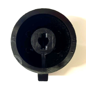 Manopola piano cottura con comandi laterali Rex Electrolux Zanussi nera diametro 38 mm - immagine 3