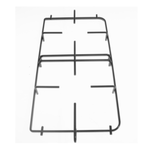 GRIGLIA 2 FUOCHI SINISTRA CUCINA GAS BOMPANI BOREAL FOX  NERA LUCIDA 43,3 X 23,8 CM - immagine 1