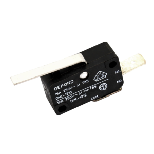 Ricambio micro interruttore micro pulsante con leva dmc-1212 15 amp 250 volt 2 faston - immagine 1