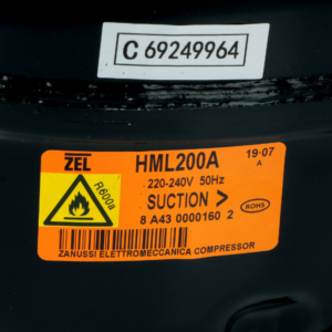 Compressore frigorifero zel HML200A R600a lbp cc 12,00 hp 1/5 - immagine 3