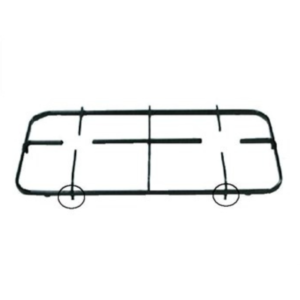 Griglia 2 fuochi smaltata nera cm.44,5 x 23 con 2 perni cucina gas Tecnogas - immagine 2
