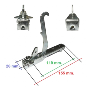 Kit cerniera cerniere ricambio forno ilve porta leggera forni da 60 cm.con portarrullini - immagine 1