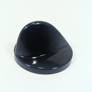 Manopola nera cucina a gas Nardi diametro esterno 38 mm attacco 6 mm mozzo raso - immagine 1