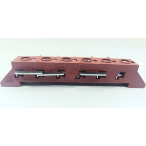 Morsettiera per collegamenti elettrici ricambio forno 6 faston per alte temperature - immagine 3