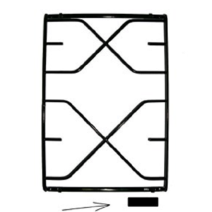 HOTPOINT ARISTON INDESIT CUCINA GRIGLIA 2 FUOCHI SINISTRA 39,7 X 26,2 CM - immagine 1