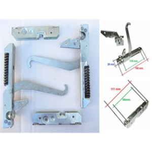 Kit cerniera cerniere forno Ilve porta leggera con portarullini - immagine 1