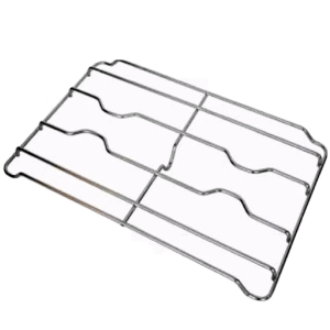 Griglia cucina a gas elba delonghi in acciacio cromato 2 fuochi 41 X 26,4 cm - immagine 1