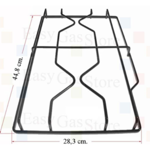 Ariston griglia cucina 2 fuochi smaltata nera 44,8 X 28,3 cm. codice ricambio C00032437 - immagine 2