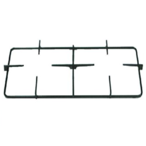 Griglia in piattina smaltata nera cucina gas piano cottura Star cm. 44,4 x 20,9 - immagine 1