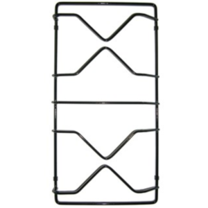 Smeg griglia 2 fuochi smaltata nera cucina gas piano cottura 40,4 x 20,9 cm - immagine 1