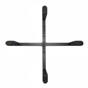 Foster griglia a croce in ghisa nera satinata cucina cm. 16,5 x 16,5 alta 5 cm 9601729 - immagine 2
