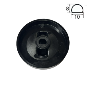 Manopola universale cucina nera piano cottura gambo raso - immagine 2
