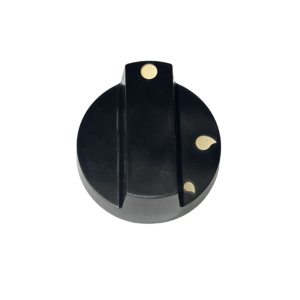 Manopola universale cucina nera piano cottura gambo incassato 7 mm - immagine 1