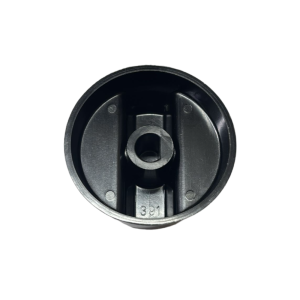 Manopola universale cucina nera piano cottura gambo incassato 7 mm - immagine 2