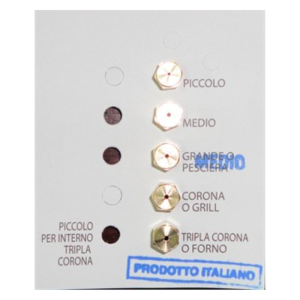UGELLI FORNELLI INIETTORI CUCINA 4 FUOCHI GAS METANO FILETTO 5 MB - immagine 1