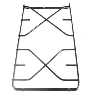 Hotpoint Ariston Indesit griglia cucina 2 fuochi destra smaltata nera 39,5 X 21,5 Cm. - immagine 2