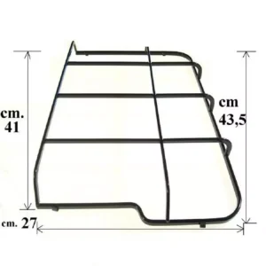 Griglia destra piano cottura Rex Electrolux Zanussi cm.43,5 x 27- 3546400049 - immagine 2
