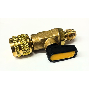 Rubinetto per bombola a gas R600 1/4 maschio X 1/4 femmina - immagine 1