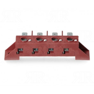 Morsettiera per collegamenti elettrici ricambio forno 4 faston per alte temperature - immagine 3