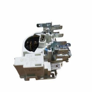 Kit di avviamento relè HP 1/5 con salvamotore ricambio per compressore frigo - immagine 1