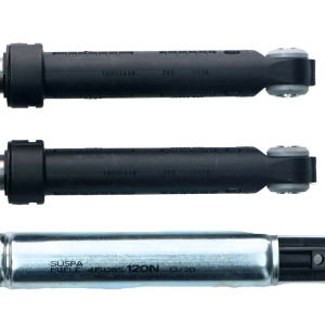 Serie 3 ammortizzatori per lavatrice Miele originali SUSPA 2 da 75 N 1 da 120 N  codici ricambio 10076244 10095440 04500820 04500826 04151285 - immagine 3