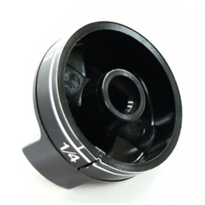 Manopola ricambio cucina piano cottura Samet innesto 8 mm gambo raso nera - immagine 2
