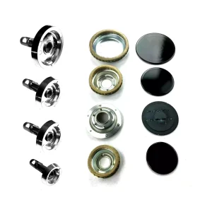 Star spartifiamma neri + bruciatori cucina gas 4 fuochi 2 fornelli medi - immagine 1