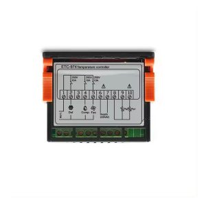Envintel termostato digitale 2 sonde NTC 10A ETC-974 celle frigorifere banchi frigo - immagine 3