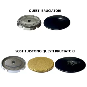 Kit bruciatori piattelli spartifiamma + tripla corona 6 fuochi hotpoint ariston - immagine 6