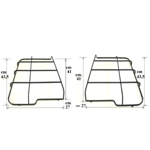 Kit 2 griglie sinistra destra piano cottura Rex Electrolux Zanussi 3546400031 3546400049 - immagine 2