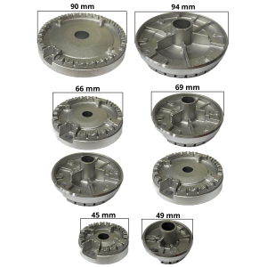 Kit 5 bruciatori + piattelli spartifiamma cucina a gas Hotpoint Ariston Indesit - immagine 3