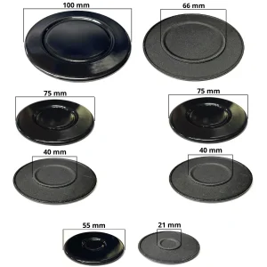 Kit 5 bruciatori + piattelli spartifiamma cucina a gas Hotpoint Ariston Indesit - immagine 2