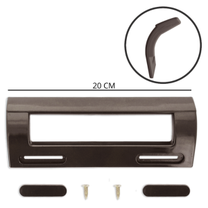 Maniglia frigo ricambio universale frigorifero marrone interasse fori da 105 a 160 mm - immagine 4