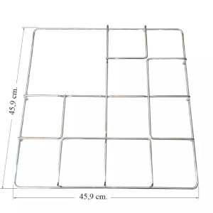 Griglia in acciaio cromato 3 fuochi cucina gas Fitting Foster 45.9 X 45.9 cm - immagine 1