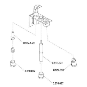 Sit Ugello fiamma pilota bruciatore gas ø 0,27 mm 0.977.113 0977113 ricambio originale - immagine 5