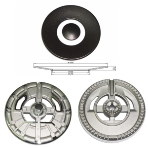 Spartifiamma cucina Franke bruciatore + piattello tripla corona satinato - immagine 1