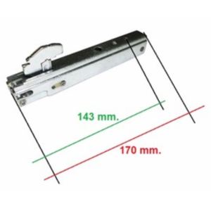Coppia cerniere porta forno Whirlpool Glem Gas Baumatic da 60 cm 2 vetri - immagine 2