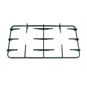 Smeg Griglia cucina 2 fuochi in piattina nera lucida 43,2 X 24,3 cm. - immagine 1