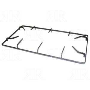 Griglia pesciera per cucina a gas Ariston Indesit nera lucida 48,5 x 25,5 cm - immagine 1