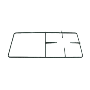 Griglia cucina gas Areilos - Xper- Siltal 1 fuoco e piastra elettrica nera lucida 50,8 x 27 cm. - immagine 1