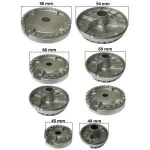Kit 4 bruciatori + piattelli piano cottura Franke 4 fuochi Ricambi Originali Sabaf - immagine 3