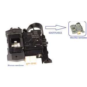 Elettroserratura bloccaporta oblò lavatrice Candy Hoover codice ricambio 43030357 - immagine 3