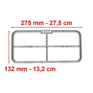 Filtro lanugine telaio per asciugatrice Candy Hoover 275 x 132 mm ricambio originale 40006730 - immagine 2