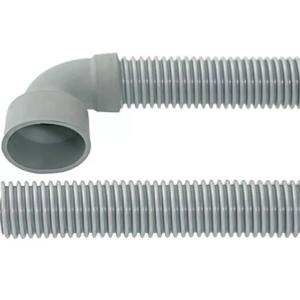 Tubo scarico lavatrice lavastoviglie uso professionale con pipa. ø 40/32 mm. lunghezza 200 cm