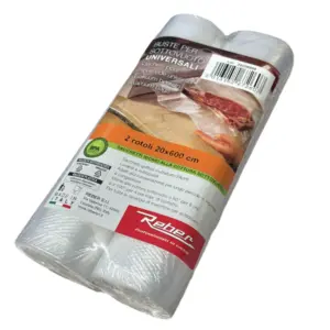 Sacchetti per alimenti per macchina sottovuoto Reber - misure 20 X 60
