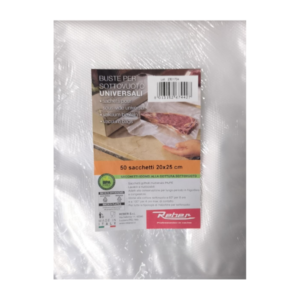 Sacchetti per alimenti per macchina sottovuoto Reber - misure 20 X 25