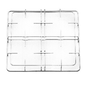Griglia 4 fuochi per cucina a gas Olmar in acciaio cromato 47 x 45.8 Cm. - immagine 1
